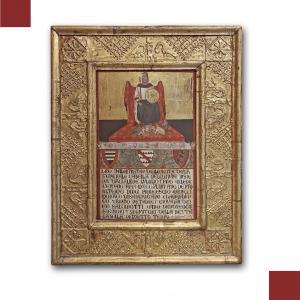 TAVOLETTA DI BICCHERNA DI ICILIO FEDERICO JONI FINE XIX SECOLO 