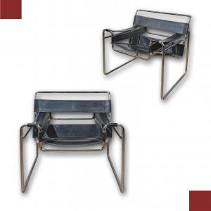 PAIR OF "WASSILY" ARMCHAIRS, SECOND HALF OF THE 20TH CENTURY