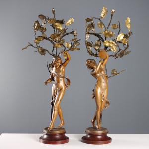Pair of Italian Table Lamps, First Half of the 20th Century