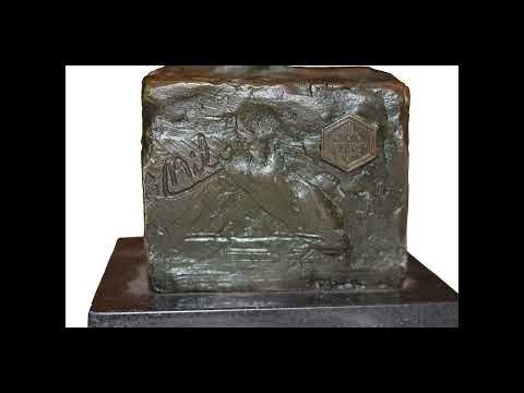 Scultura Portoghese Firmata Milo XX secolo raffigurante Gardellino - Foto 8
