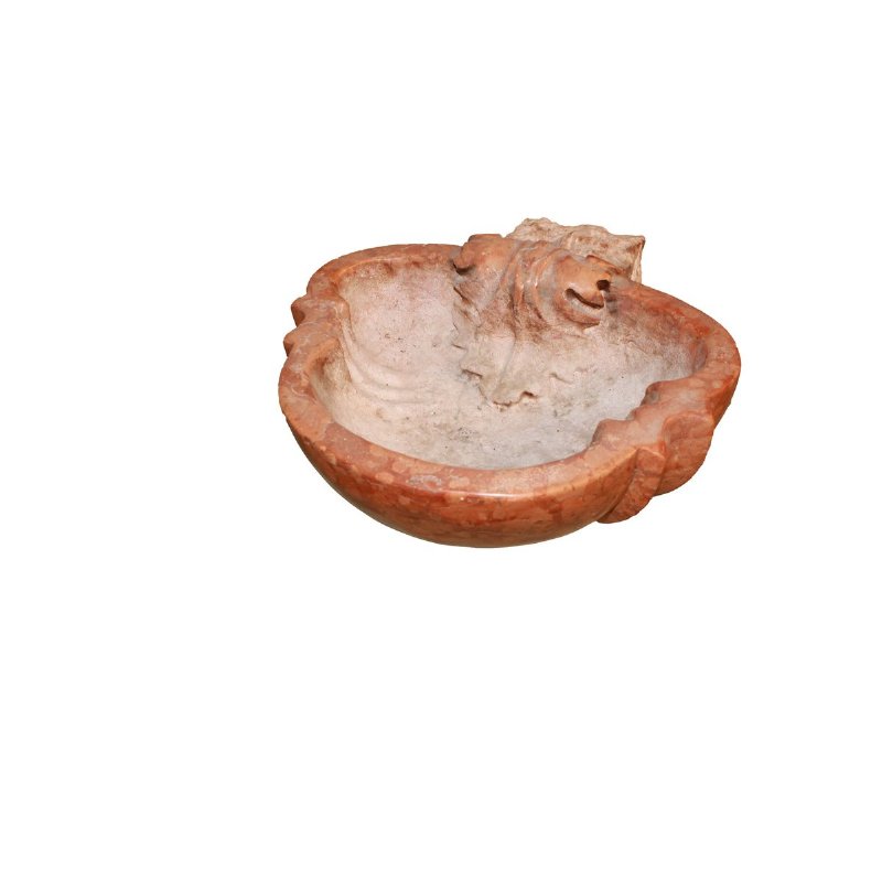Piccola acquasantiera del 1800 in Marmo Rosso Verona