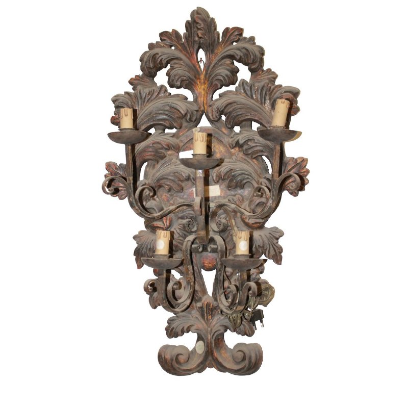 Applique da parete italiana Gusto Barocco 1600
