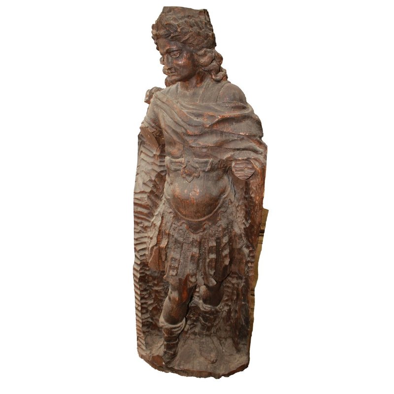 Grande Escultura Italiana em Madeira do século XVIII
