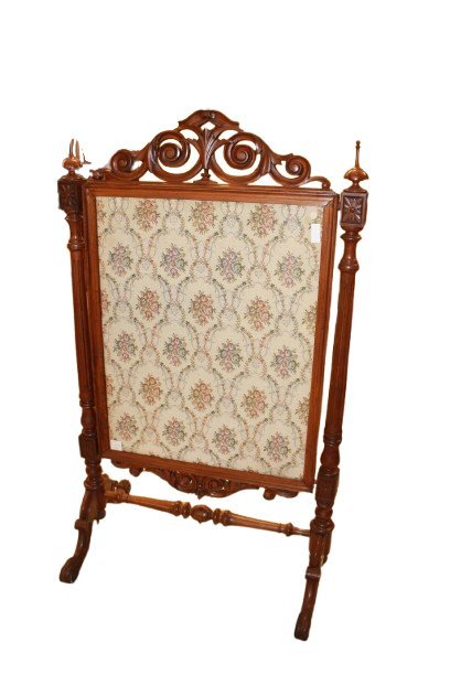 Parascintille Inglese del 1800 Stile Vittoriano in legno di noce