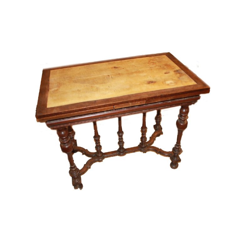 Pequena mesa de carvalho com extensões, século XIX