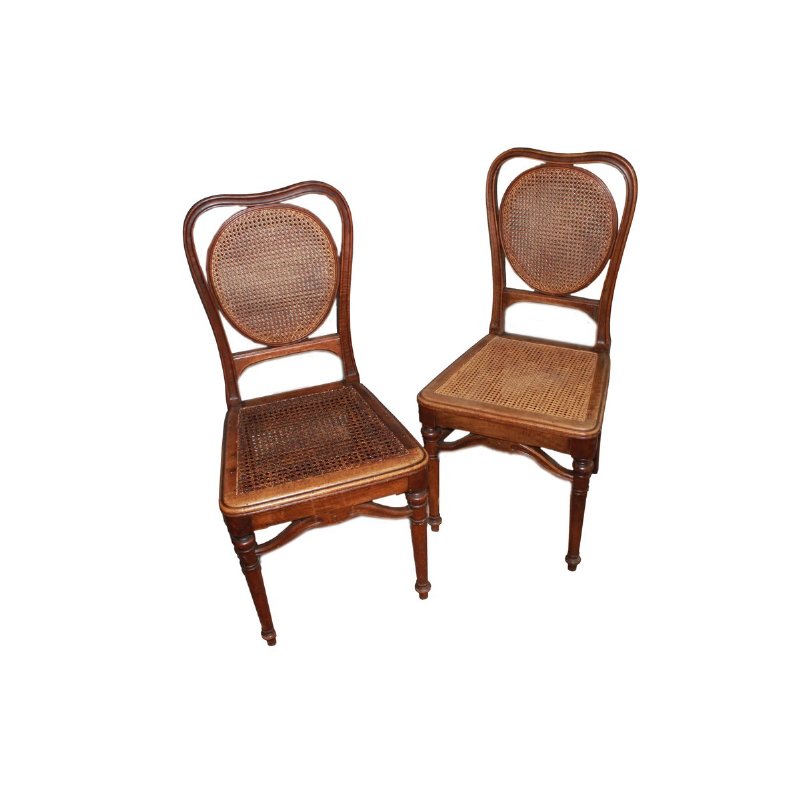 Thonet-Stühle, 20. Jahrhundert, Wiener Geflecht.