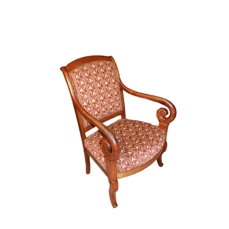 French mahogany Directoire armchair