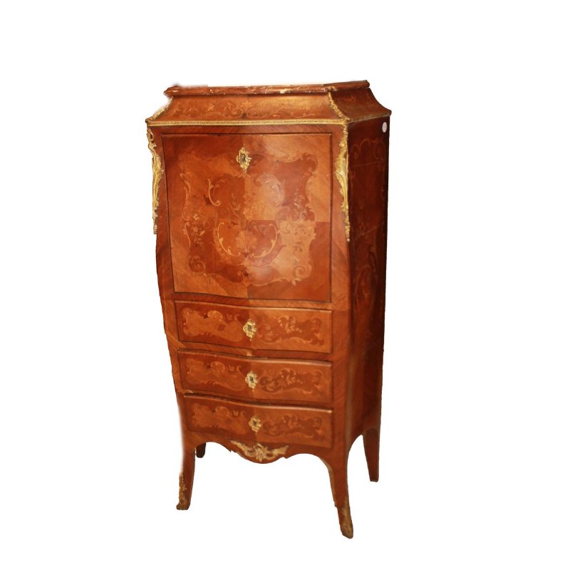 Mid-20th century French Louis XV style secretaire in fine woods