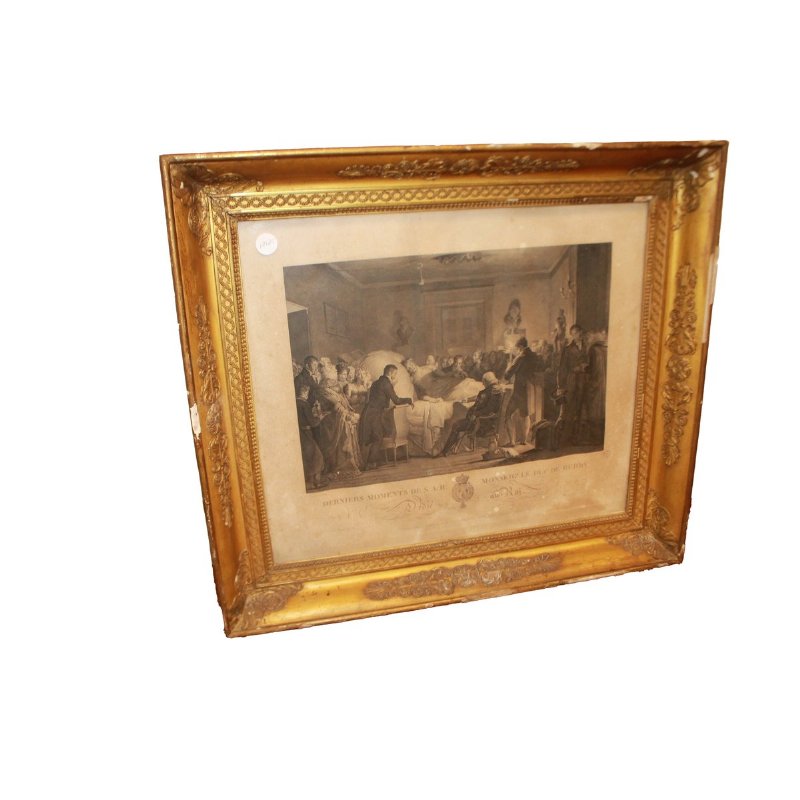 French Print 'Derniers Moments de S.A.R. Monseigneur le Duc de Berry'