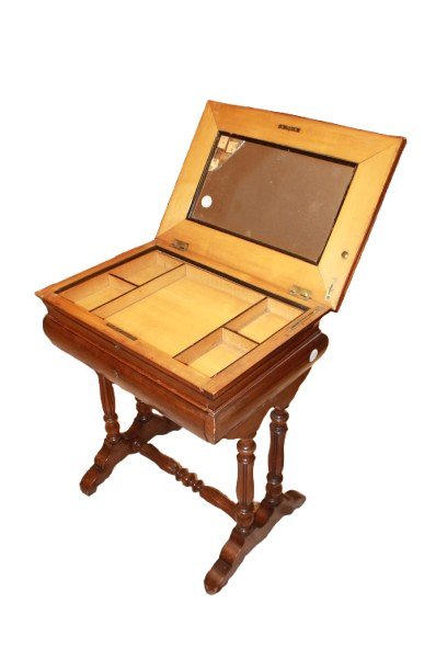 French 1800s Mahogany Dressing Table with Mirror - Foto 5