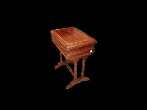 French 1800s Mahogany Dressing Table with Mirror - Foto 7