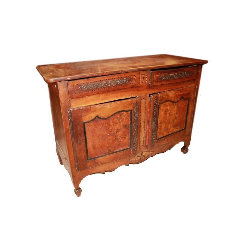 Provençal French sideboard from the second half of the 1800s in walnut wood