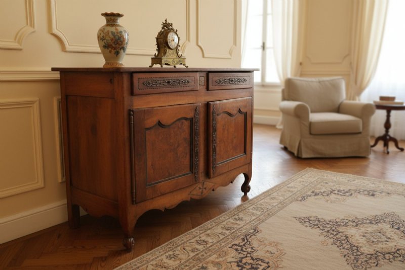 Provençal French sideboard from the second half of the 1800s in walnut wood - Foto 6