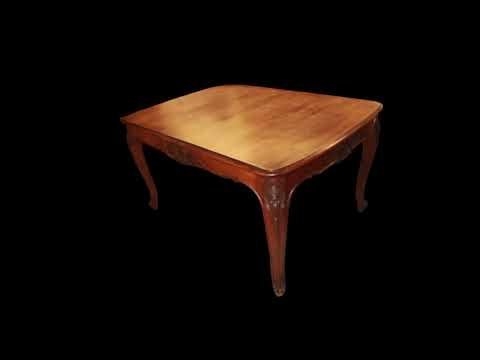 Fixed Table, Late 19th Century Provençal Style, Walnut Wood - Foto 7