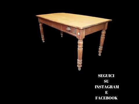 Antique French cherry wood work table from the late 1800s - Foto 6