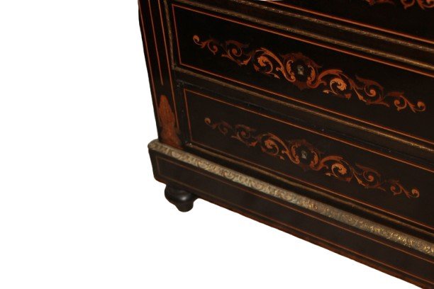 French Secretaire Napoleon III Style 19th Century Ebony Wood - Foto 5
