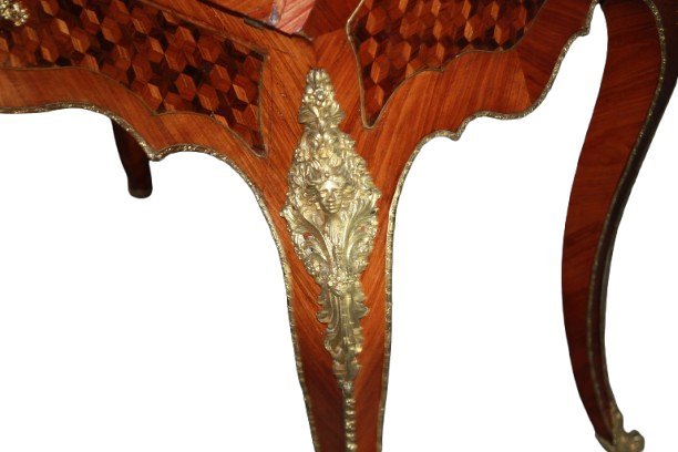 Splendida Ribaltina Luigi XV Francese del 1800 con Bronzi - Foto 6