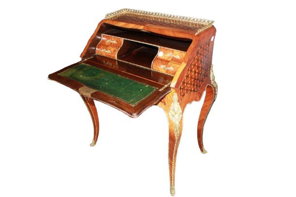 Splendida Ribaltina Luigi XV Francese del 1800 con Bronzi - Foto 7