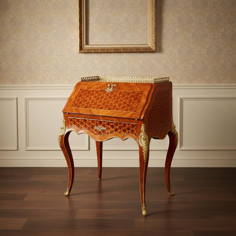 Splendida Ribaltina Luigi XV Francese del 1800 con Bronzi - Foto 8