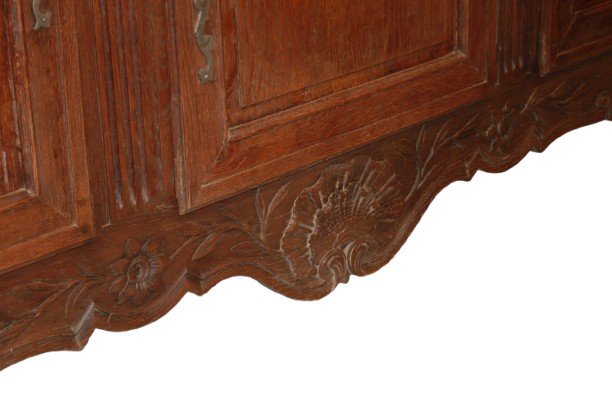 Credenza Francese Provenzale della Seconda Metà del 1800 in Legno Massello di Rovere - Foto 5