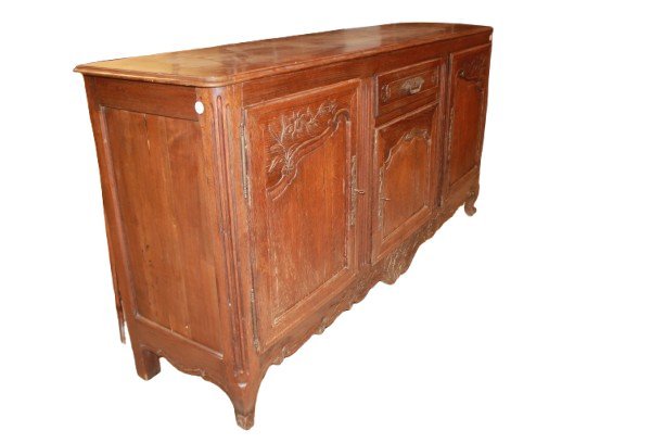 Credenza Francese Provenzale della Seconda Metà del 1800 in Legno Massello di Rovere - Foto 7