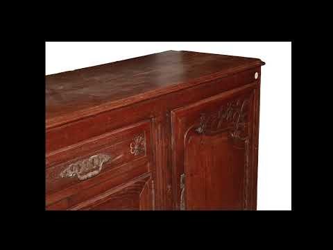 Credenza Francese Provenzale della Seconda Metà del 1800 in Legno Massello di Rovere - Foto 9
