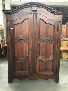 Piedmontese arched wardrobe made of fruit wood - Restored (work in progress)_item 1897