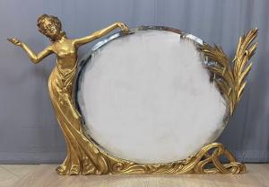 Large authentic Liberty Art Nouveau mirror, 1895