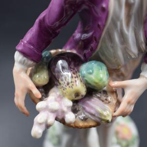 Manifattura di Meissen, Giovane ortolano, Porcellana - Foto 8