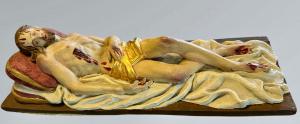 Urna devocional com Cristo Deposto em terracota policromada – século XIX - Foto 8