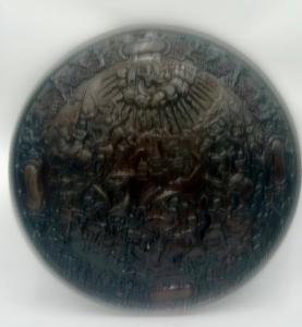 LA BATTAGLIA DI BABILONIA - tondo da muro GHISA