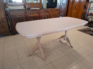 Tavolo in legno ovale Shabby Chic 