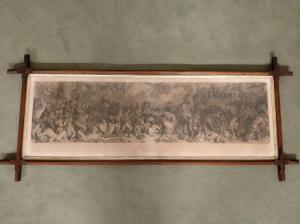 Impressão Inglesa de 1800 "A Morte de Nelson na Batalha de Trafalgar"