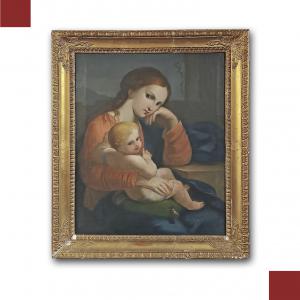 DIPINTO MADONNA CON BAMBINO FINE XVIII SECOLO 