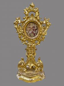 Louis XV Reliquary, Gilded Wood