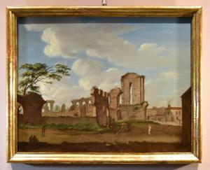 Veduta del Foro Romano, Giacomo Van Lint (Roma 1723 - 1790)