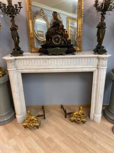 Marble fireplace 145x42x110h