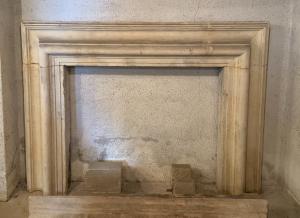 Salvator Rosa fireplace in yellow stone