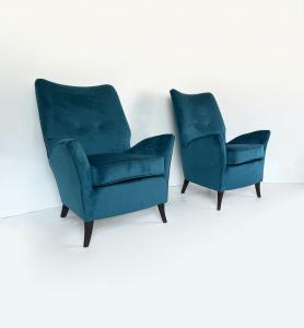 Pair of armchairs attr. Gio Ponti for ISA Bergamo - 1950