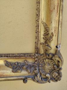 cornice barocca dell'800 , legno  dorato  - Foto 7