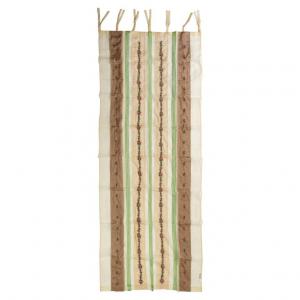 Pair of embroidered organza curtains - B/2079 -