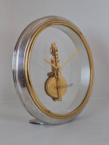 Jaeger-LeCoultre mechanical visible movement desk clock – 20th century