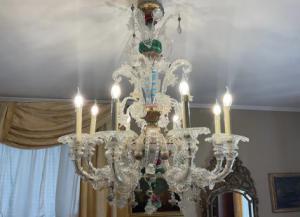 Murano-Glaslüster mit 12 Flammen