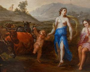 Bottega di Victor Honoré Janssens (Bruxelles, 1658 – Bruxelles, 1736), Paesaggio con figure mitologiche - Foto 7