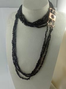 COLLANA GRANATI TRE FILI
