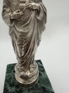 Sagrado Coração de Cristo em Prata - Foto 5