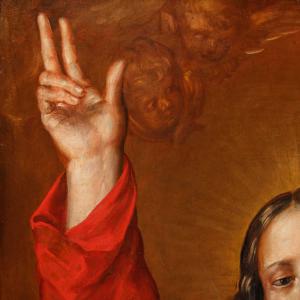 Scuola centro italiana, XVIII secolo, Cristo benedicente - Foto 8