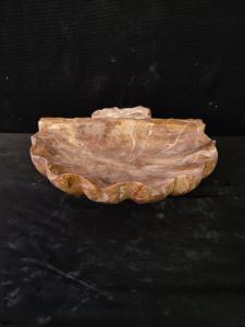 Spettacolare acquasantiera in marmo breccia - 26 x 26 cm - Venezia