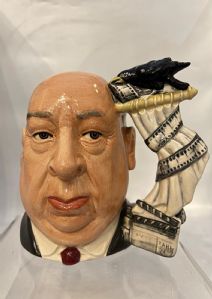 Royal Doulton Alfred Hitchcock Jug size large1994, designer David B.Biggs brocca in ceramica decorata a mano 