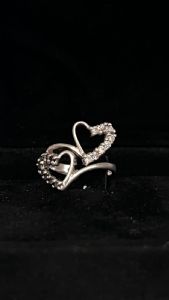 Anello a due cuori 
